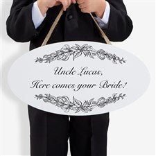 Write Your Own Personalized Wedding Oval Wood Sign - 16646