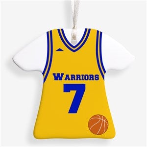 Basketball Jersey Personalized Sports Christmas Ornaments - 16657-1