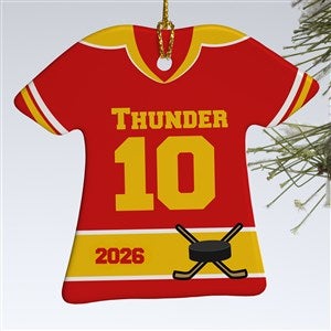 Hockey Jersey Personalized Sports Christmas Ornaments - 16659-1