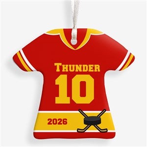 Hockey Jersey Personalized Sports Christmas Ornaments - 16659-1