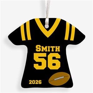 1-Sided Football Sports Jersey Personalized T-Shirt Ornament - 16660-1