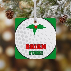 Golf Personalized Ornament - 1 Sided Metal - 16668-1M