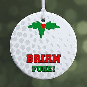 Personalized Golf Christmas Ornament - One Sided - 16668-P