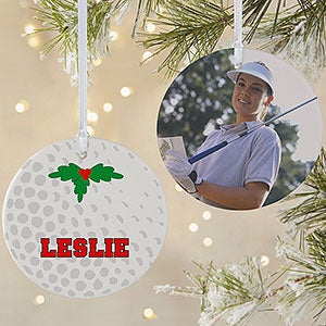 Personalized Golf Photo Ornament - 16668-2L