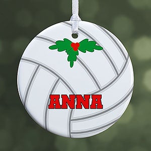 Personalized Volleyball Christmas Ornament - One Sided - 16672-P