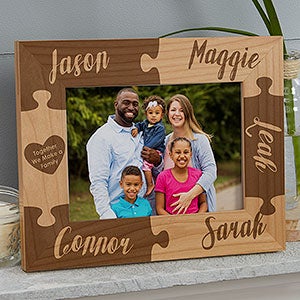 Personalized Puzzle Picture Frame - Together We Make A Family - 4x6 - 16685-S