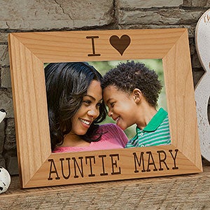 Personalized Wood 5x7 Picture Frame - We Love Her - 16693-M