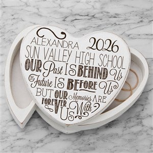 Graduation Memories Engraved Jewelry Box- White - 16715-W