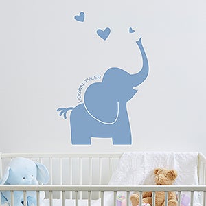 Baby Zoo Animals Personalized Vinyl Wall Art - 16734