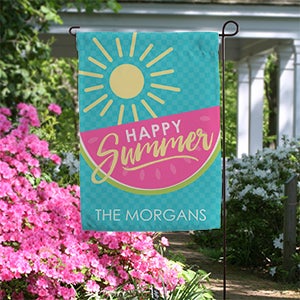 Simply Summer Personalized Garden Flag - 16753