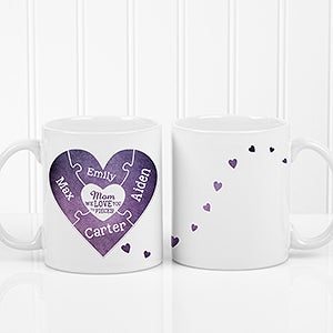 Personalized We Love You To Pieces Family Coffee Mug - 16762-S