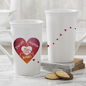 Personalized Latte Mug - We Love You To Pieces - 16762-U