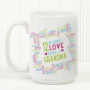 Large Personalized Coffee Mugs for Her - Reasons Why - 16763-L