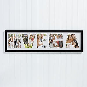 Mr. & Mrs. Personalized Wedding Photo Collage Frame - 16766
