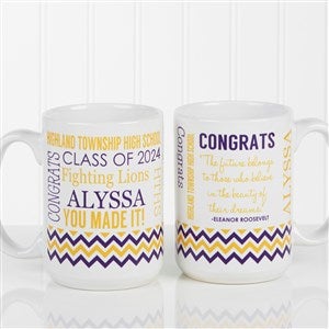 Personalized Graduation Coffee Mug - School Memories - Large Mug - 16775-L