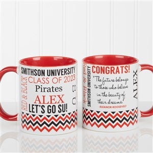 School Memories Graduation Personalized Coffee Mug- 11 oz.- Red - 16775-R