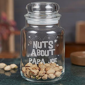 Nuts About...Engraved Glass Treat Jar - 16788