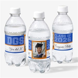 Class Of Personalized Photo Water Bottle Labels - 16797