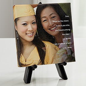 Personalized Graduation Photo Canvas Print - As You Leave Photo Sentiments - 5 1/2 x 5 1/2 - 16801-5x5
