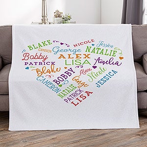 Close To Her Heart Personalized 50x60 Sweatshirt Blanket - 16802-SW