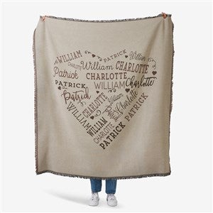 Close To Her Heart Personalized 56x60 Woven Throw - 16802-A