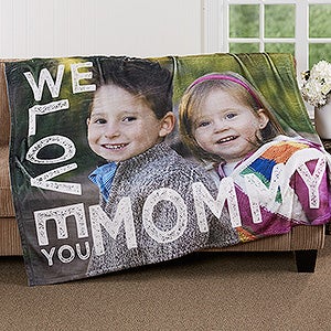 Loving Her Personalized 60x80 Fleece Photo Blanket - 16803-L