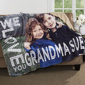 Loving Her Personalized 60x80 Sherpa Photo Blanket - 16803-SL