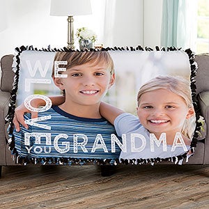 Loving Her Personalized 50x60 Tie Photo Blanket - 16803-T