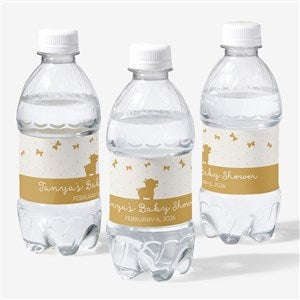 Baby Zoo Animals Personalized Water Bottle Labels - 16816