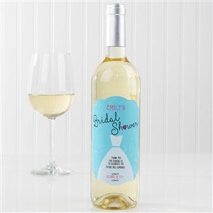 The Dress Bridal Shower Personalized Wine Bottle Labels - 16826-T