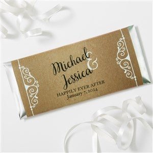 Rustic Chic Wedding Personalized Candy Bar Wrappers - 16848