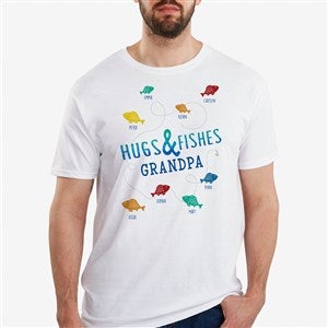 Hugs  Fishes Personalized Hanes® Adult T-Shirt - 16862-T