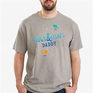 Hugs  Fishes Personalized Hanes® Adult ComfortWash™ T-Shirt - 16862-CWT