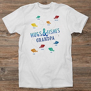 Personalized Fishing Apparel - Hugs & Fishes - Hanes® T-Shirt - 16862-T