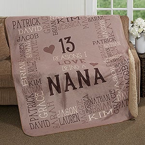 Reasons Why For Her Personalized 60x80 Sherpa Blanket - 16864-SL