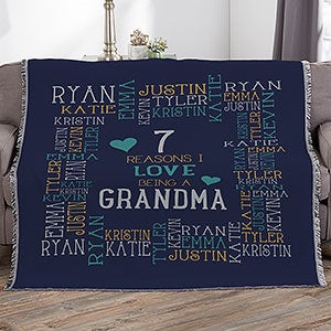 Reasons Why For Her Personalized 56x60 Woven Throw - 16864-A