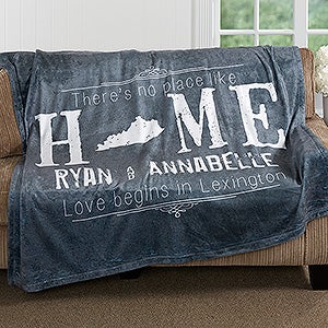 Personalized Fleece Blanket 50x60 - State of Love - 16881