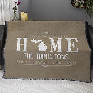 State Of Love Personalized 56x60 Woven Throw - 16881-A