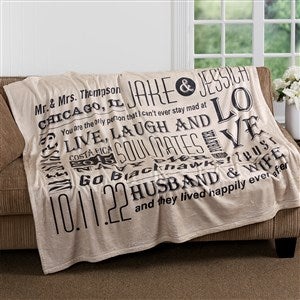 Personalized Romantic Couple Blanket - Our Life Together - 16882 Personalized Romantic Couple Blanket - Our Life Together - 16882