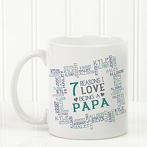 Personalized Mens Coffee Mugs - Reasons Why - 16921-W