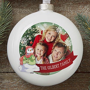 Precious Moments® Personalized Deluxe Family Photo Ornament - 16932