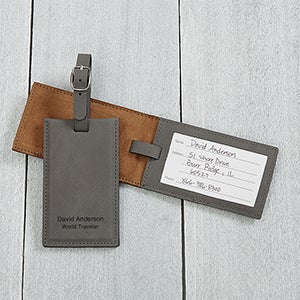 Personalized Signature Series Bag Tag - Charcoal - 16955-G
