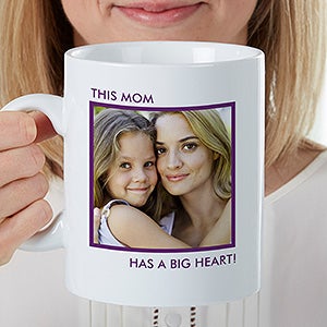 Picture Perfect Personalized 30oz. Oversized Coffee Mug - 1 Photo - 16960-1