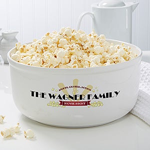 Personalized Snack Bowl - Movie Night - Large - 16965-L