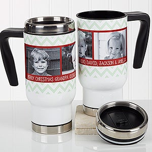 Picture Perfect Christmas Personalized 14 oz. Commuter Travel Mug - 17042
