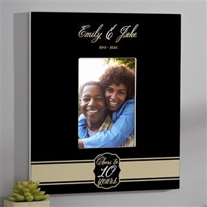 Cheers To Then & Now Anniversary Personalized 5x7 Wall Frame - Vertical - 17075-WV