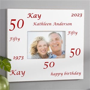 Birthday Cheers Personalized Picture Frame - 5x7 Wall - 1708-W