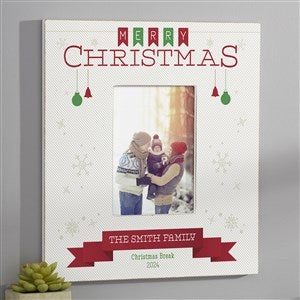 Holiday Banner Personalized 5x7 Wall Frame - Vertical - 17096-WV