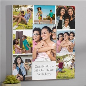 Printed Photo Collage Personalized Family 5x7 Wall Frame- Vertical - 17099-WV