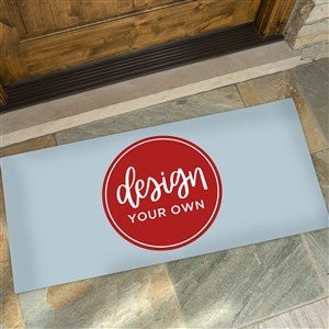 Design Your Own Blue Colored Oversized Doormat - 17100-Blue